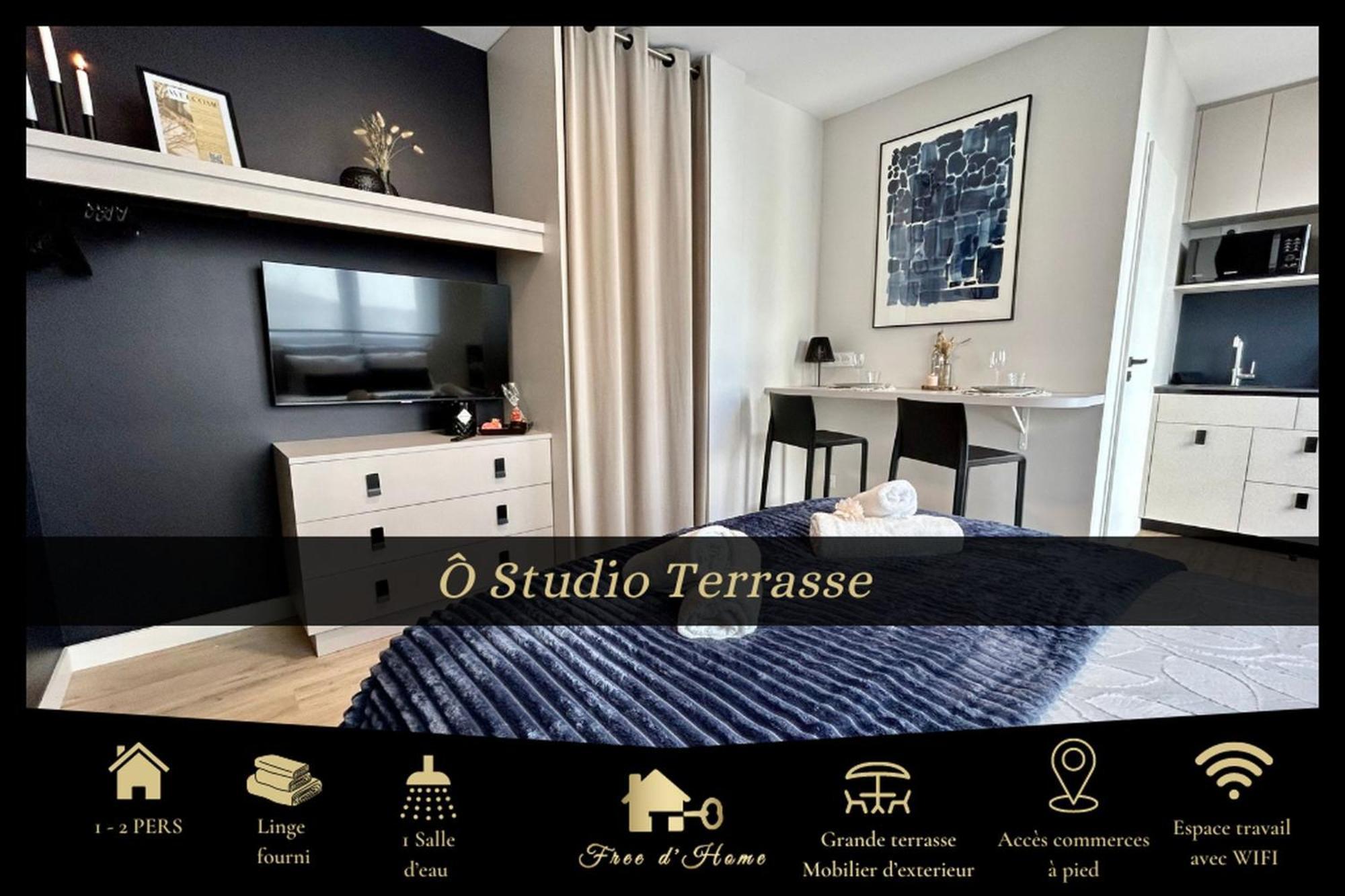 O Studio Terrasse - Centre Ville De Lorient - Gare Exterior foto